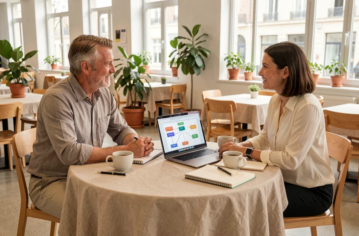 Consultant DataGrowB accompagnant un dirigeant de PME dans son projet IA à Nantes