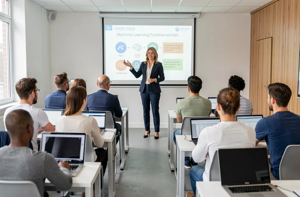 Formateur MARK.AVENIR animant une session de formation à l'intelligence artificielle à Cholet